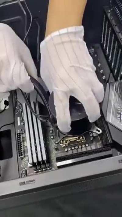 PC being built to perfection.