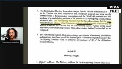 FOIA: Pfizer made countries acknowledge the vaccine wasn't tested, and the long-term safety wasn't known, before allowing them to distribute the vaccine.