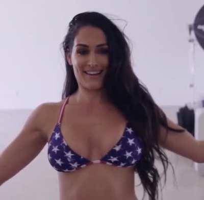 Nikki Bella shaking boobs