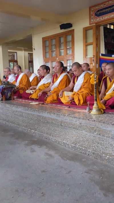 In Dalai Lama temple, McLeod Ganj, Dharamshala