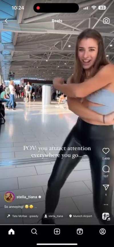 POV: You single-handedly turn an entire airport into a cringe fest.