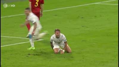 Ciro Immobiles miraculous healing (Italy vs Belgium)