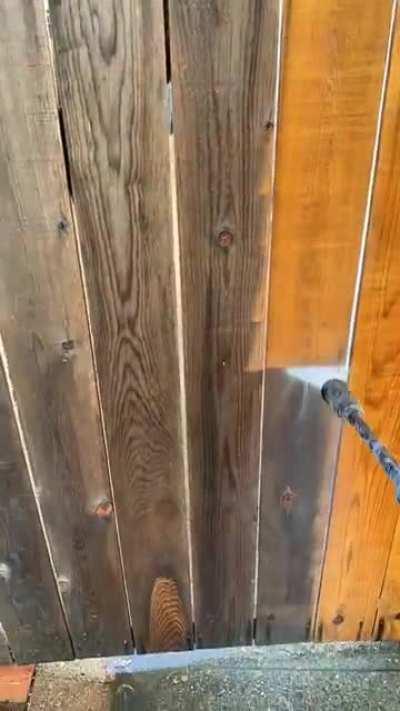 My first go at power washing!