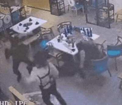 If you attack Ninja Waitress, you best bring something more than a table.