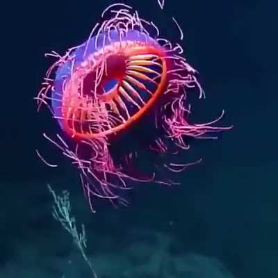 Incredibly rare 'firework jellyfish' filmed 4,000 ft. underwater