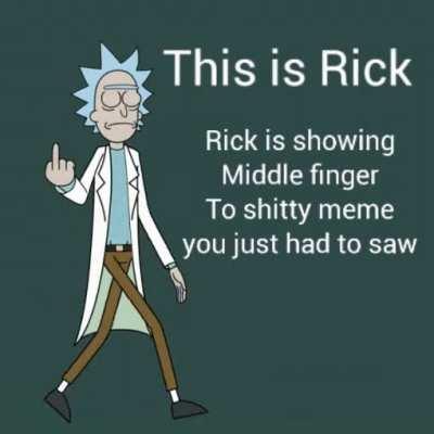 Rick is being nice