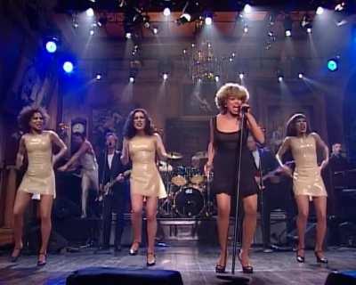 Tina Turner performs Proud Mary on Saturday Night Live, 1997