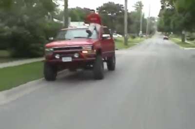 WCGW Driving without hands, feet, or brains