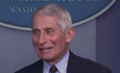 Relieved Fauci today