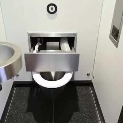 self cleaning public restroom