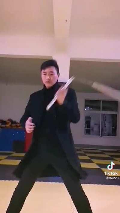 This guy with Nunchakus