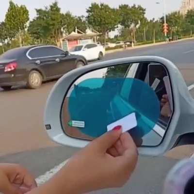 Rainproof Car Mirror Sticker