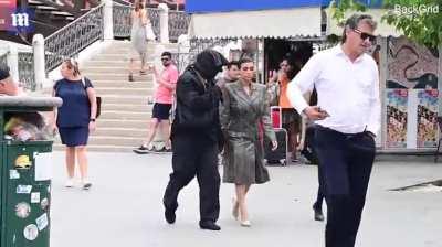 Ye and Bianca enjoying themselves in Venice 