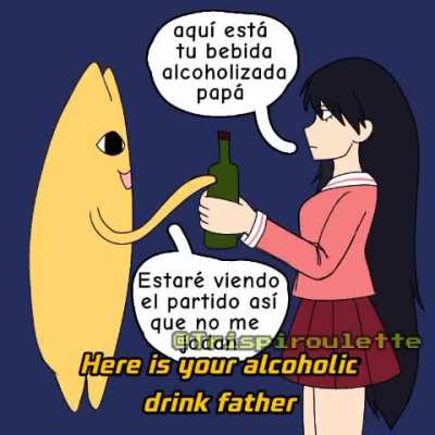 Janet tráeme mi cerveza para robots but it's Azumanga Daioh (Latin shitpost meme)