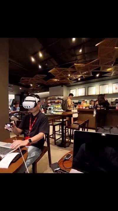 Using Virtual Reality in public