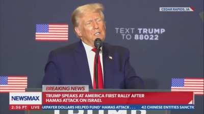 Trump weighs in on Israel-Palestine