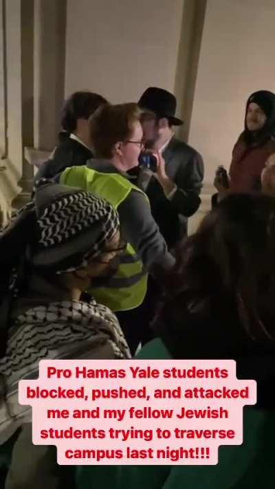 Pro Hamas Yale students stalk and harass Jewish students