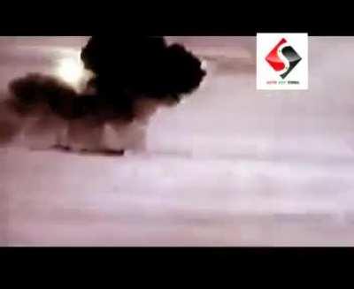 Rare footage of the Syrian army IED attack on the Al Nusra insurgents in 2014, resulting in more than 175 casualties.