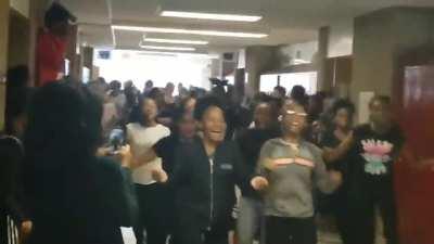 Teacher teaches students to dance '' Thriller ''. This happened in 2019 before quarantine.