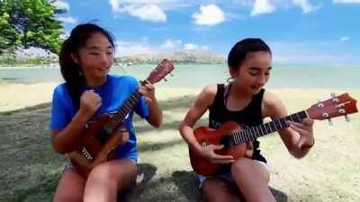 Honoka and Azita &quot;bodysurfing&quot; ??