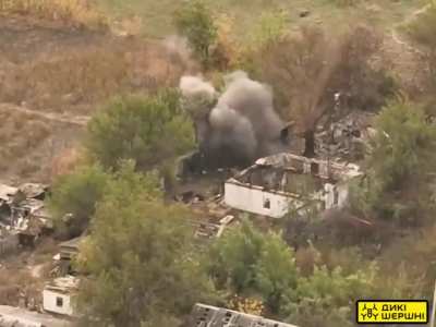 Ukrainian Drone operators of the BULAVA unit of the 3rd Mechanized Battalion of the Presidential Brigade destroyed a Russian mortar and its crew. Zaporizhzhia direction - October 2024