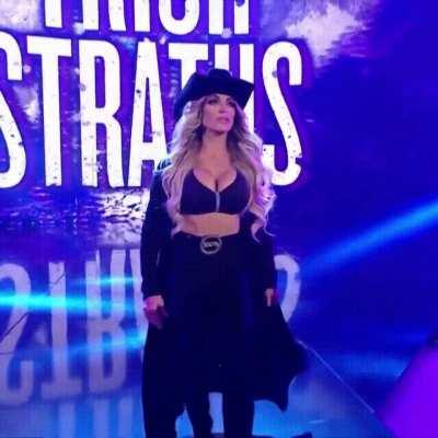 Trish Stratus' overstuffed fake tits