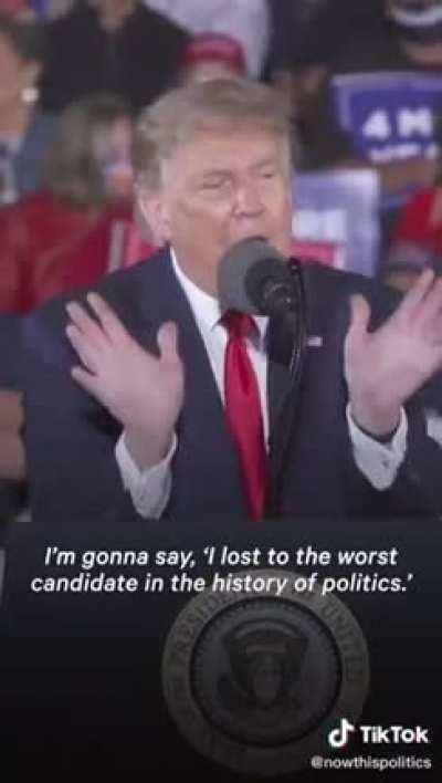 [Request] Donald trump saying he would leave if he lost