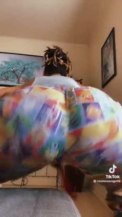 Ebony donkey loose booty