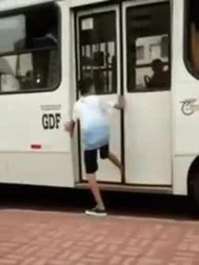 Trying to troll the bus driver