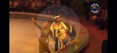 Nazi monkeys and goats in Russian circus