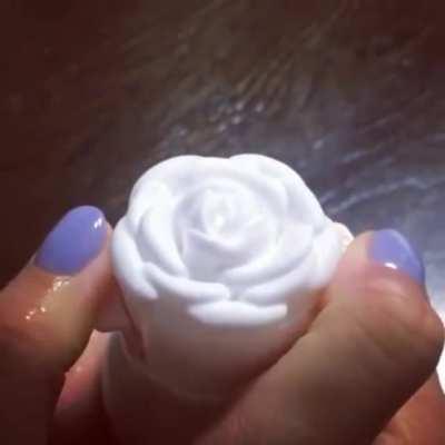 Japanese rose shaped face wash dispenser