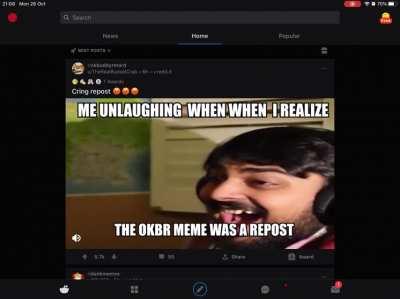 Omg I hate when I see reposts on r/OKBR 😡😡😡😡