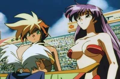 Kei and Yuri in Micro Bikinis [Dirty Pair Flash]