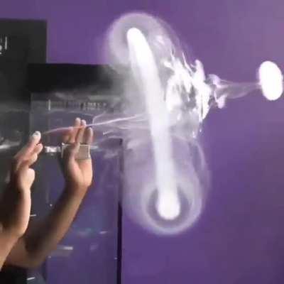 Vortex dynamics as demonstrated by a cloud chaser