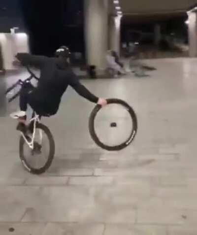 Popping a wheelie