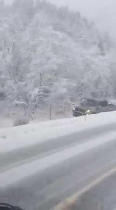 WCGW making fun of someone slipping of the snowy road