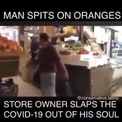 To get away with spitting on oranges