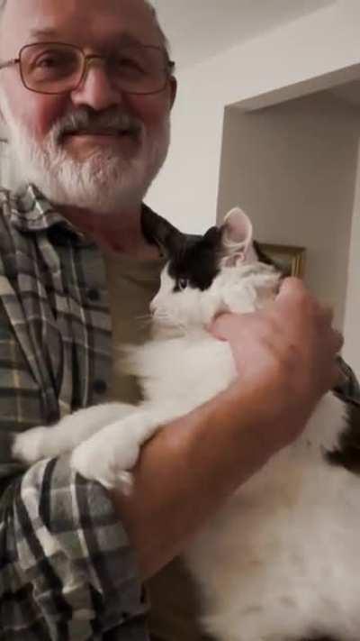 My dad “hates” cats