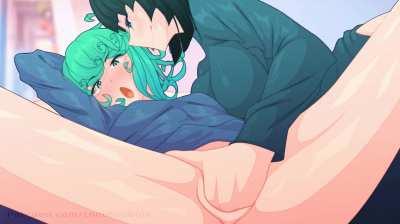 Tatsumaki getting fingered by fubuki (theobrobine)