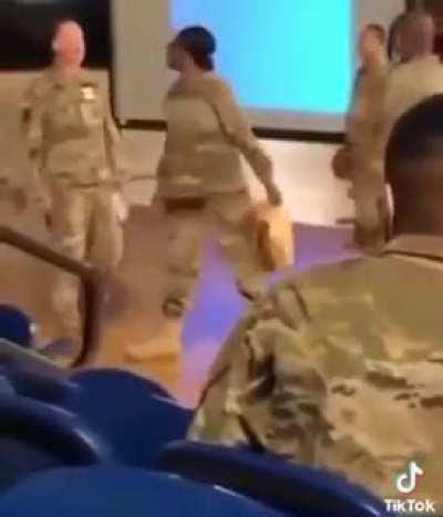 This is the state of the US military. Zero discipline.