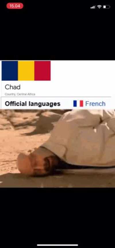 Chad is french😥