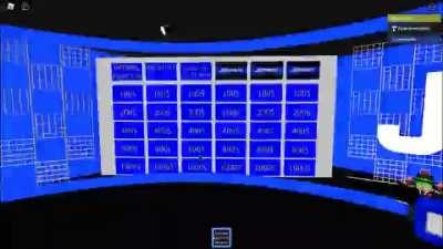 Jeopardy board fill in (See more of the stage in comments)