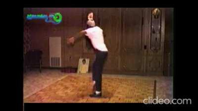 Rare footage of Michael Jackson practicing his 