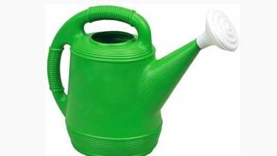 A Green Plastic Watering Can