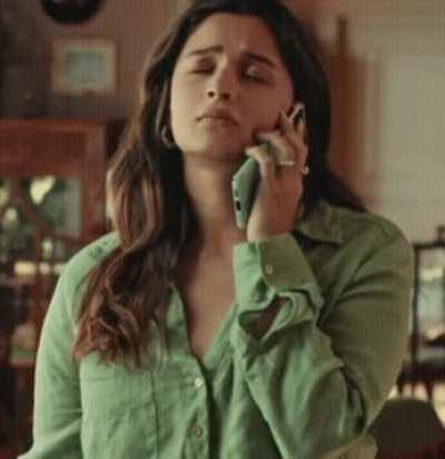 Alia orgasming through phone sex when no one is available..