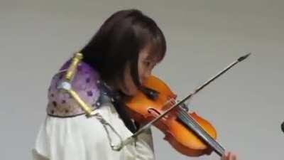 Amazing violin player