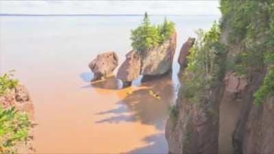 🔥 45ft tide in Nova Scotia