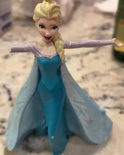 Apparently if you don’t change toy Elsa’s batteries for five years, it summons the dark lord