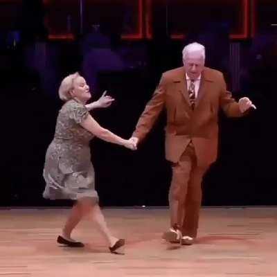 The awesomeness of this dancing couple.