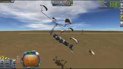 Kerbal Parachute Chinook Helicopter